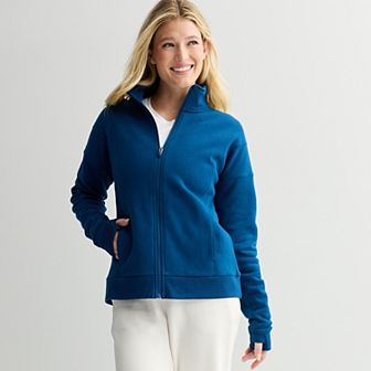 Women's Tek Gear® Ultrasoft Fleece Full Zip Mockneck Jacket