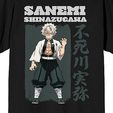 Men's Demon Slayer Sanemi Short Sleeve Graphic T-Shirt