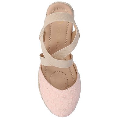 Journee Ashlee Women's Platform Espadrille Wedge Sandals
