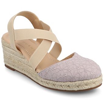 Journee Ashlee Women's Platform Espadrille Wedge Sandals