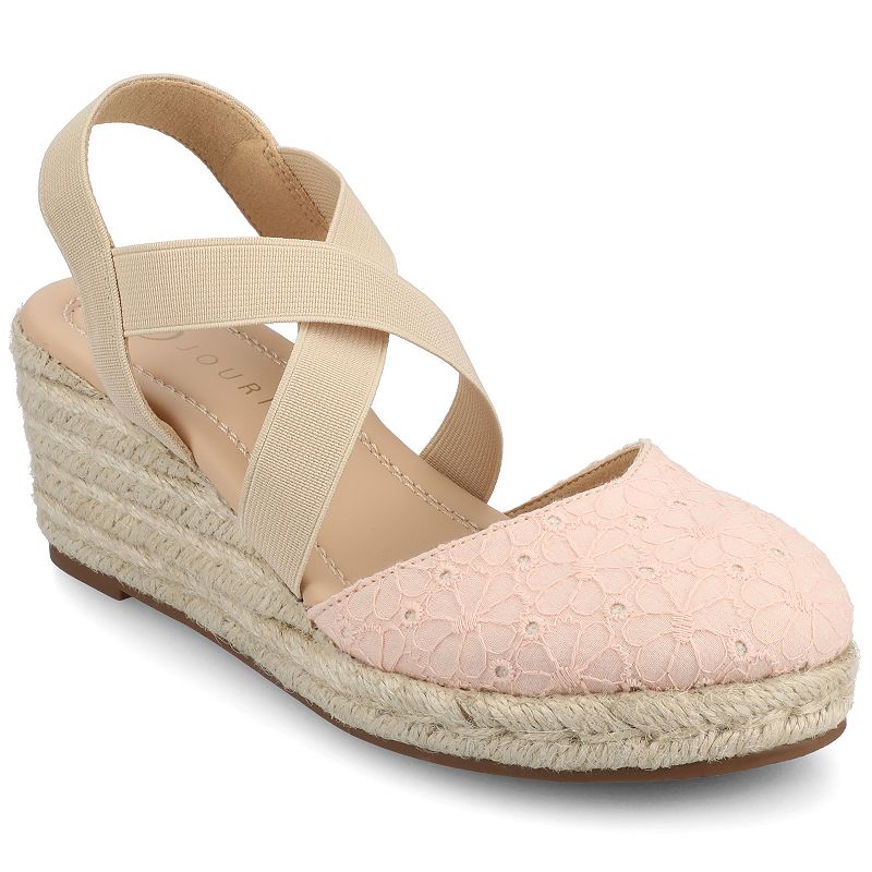 Journee Ashlee Women's Platform Espadrille Wedge Sandals,