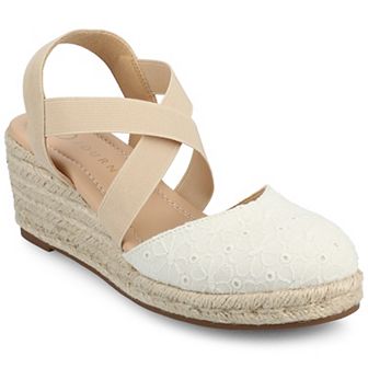 Journee Ashlee Women's Platform Espadrille Wedge Sandals