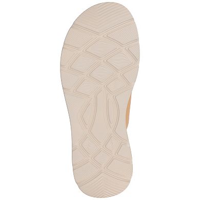 Journee Cathie Crisscross Women's Slip-On Wedge Sandals
