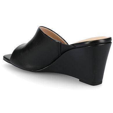 Journee Clementine D'Orsay Women's Wedge Sandals