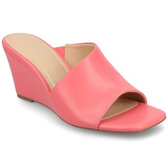 Journee Clementine D'Orsay Women's Wedge Sandals