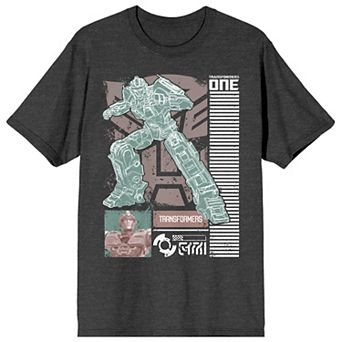 Men's Transformers One Optimus Battle Short Sleeve Graphic T-Shirt