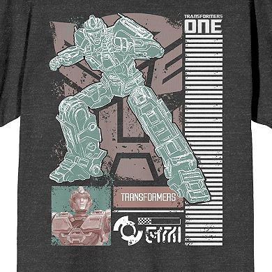 Men's Transformers One Optimus Battle Short Sleeve Graphic T-Shirt