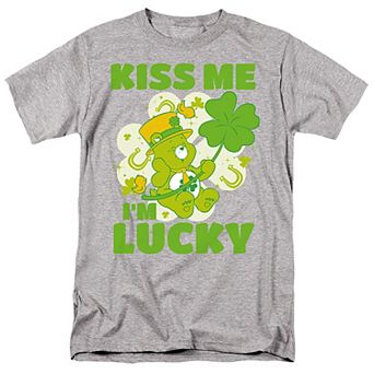 Men's Care Bears Kiss Me I'm Lucky Tee