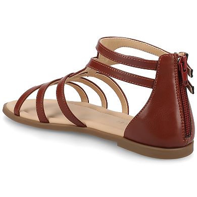 Journee Genneva Women's Comfort Adjustable Strap Flat Sandals