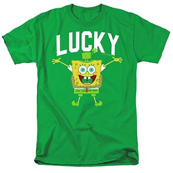 Men's SpongeBob SquarePants Lucky Bob Graphic Tee