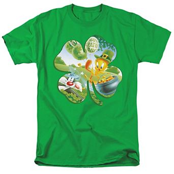Men's Looney Tunes Tweety Shamrock Graphic Tee