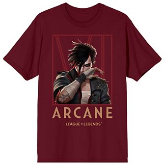Men's Arcane League of Legends Short Sleeve Graphic T-Shirt