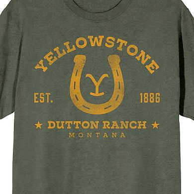 Men's Yellowstone Horseshoe Logo Short Sleeve Graphic T-Shirt