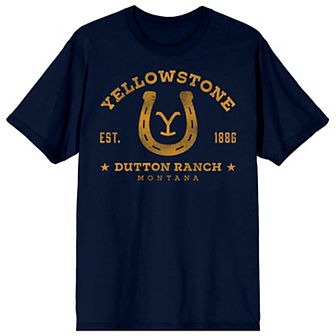 Men's Yellowstone Horseshoe Logo Short Sleeve Graphic T-Shirt