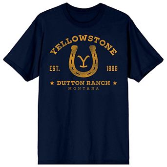 Men's Yellowstone Horseshoe Logo Short Sleeve Graphic T-Shirt