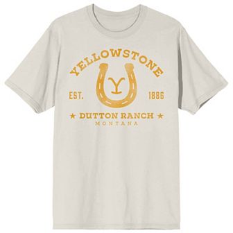 Men's Yellowstone Horseshoe Logo Short Sleeve Graphic T-Shirt