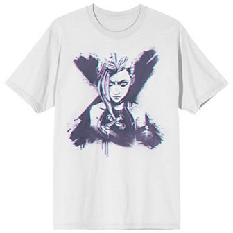 Men's Arcane League of Legends Jinx Short Sleeve Graphic T-Shirt