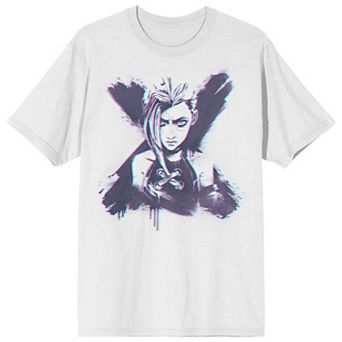 Men's Arcane League of Legends Jinx Short Sleeve Graphic T-Shirt