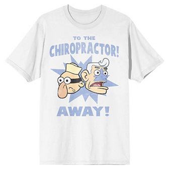 Men's SpongeBob SquarePants Mermaid Man and Barnacle Boy Short Sleeve Graphic T-Shirt