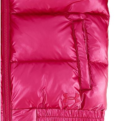 Girls 7-18 Under Armour Metallic Bomber Puffer Jacket