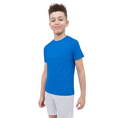 Boys 8-20 Layer 8 Grid Raglan T-Shirt