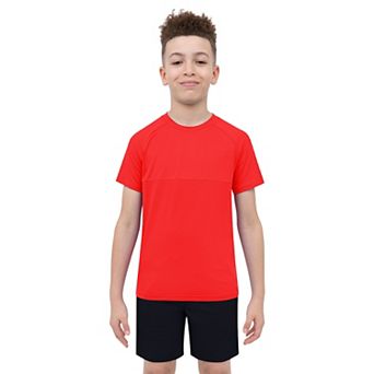 Boys 8-20 Layer 8 Grid Raglan T-Shirt