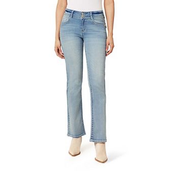 Juniors' WallFlower Luscious Curvy Insta Stretch Mid Rise Bling Bootcut Jeans