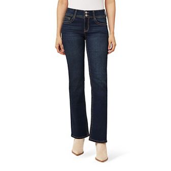 Juniors' WallFlower Insta Stretch Luscious Curvy Midrise Bling Bootcut Jeans