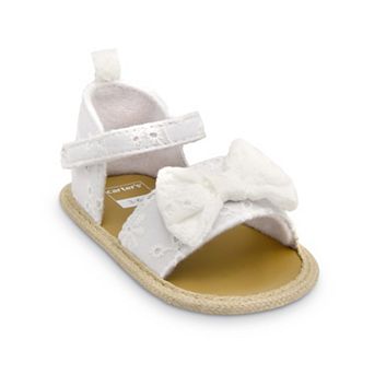 Carter's White Eyelet Baby Girl Sandals