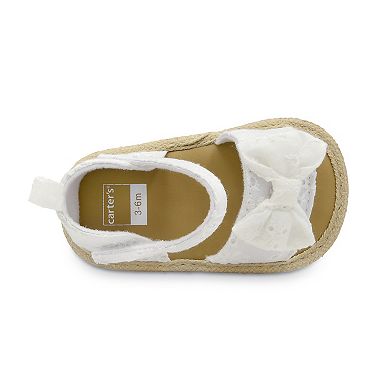 Carter's White Eyelet Baby Girl Sandals