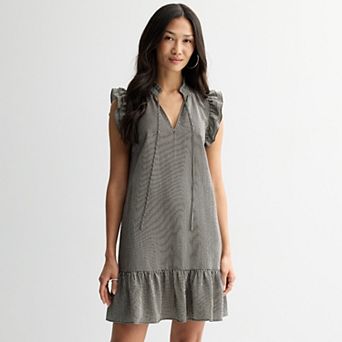 Women's 5th + Madison Edit Ruffle Sleeve A-Line Dress