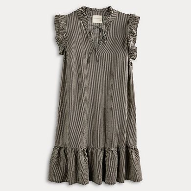 Women's 5th & Madison Edit Ruffle Sleeve A-Line Dress