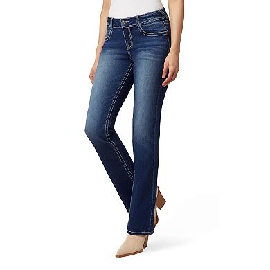 Juniors' WallFlower Fiesty Curvy Low Rise Slim Flare Jeans