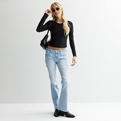 Juniors' WallFlower Fiesty Curvy Low Rise Slim Flare Jeans