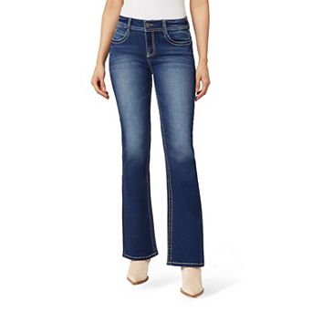 Juniors' WallFlower Fiesty Curvy Low Rise Slim Flare Jeans