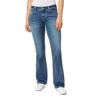 Juniors' WallFlower Fiesty Curvy Low Rise Slim Flare Jeans