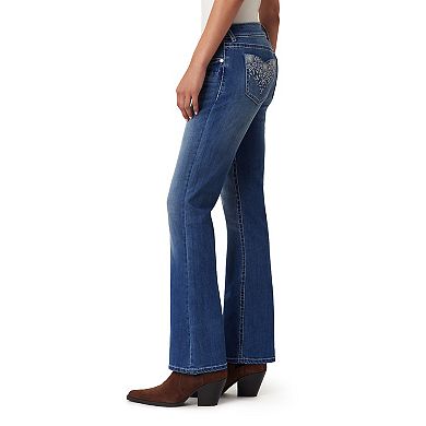 Juniors' WallFlower Insta Stretch® Low-Rise Bling Slim Flare Jeans