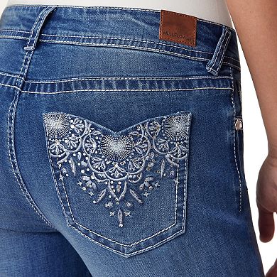 Juniors' WallFlower Insta Stretch® Low-Rise Bling Slim Flare Jeans
