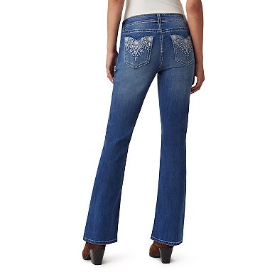 Juniors' WallFlower Insta Stretch® Low-Rise Bling Slim Flare Jeans