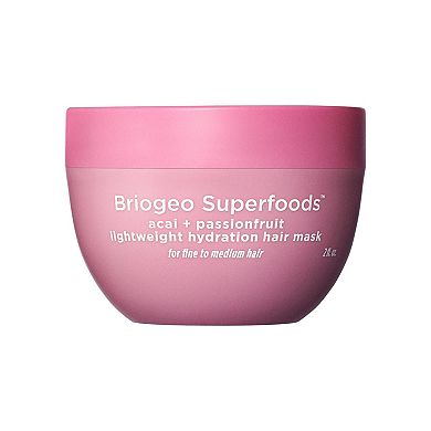 Superfoods Acai + Passionfruit Lightweight, Hydrating Hair Mask for Fine Hair