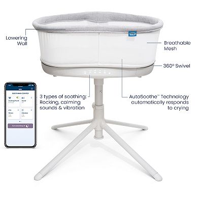 HALO BassiNest Connected Swivel Sleeper 3.0 Baby Bassinet