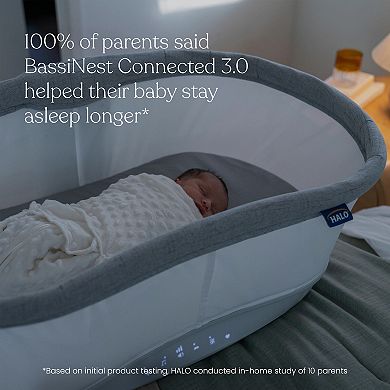 HALO BassiNest Connected Swivel Sleeper 3.0 Baby Bassinet