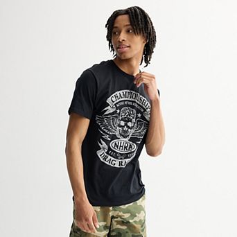 Men's National Hot Rod Association Skull Wings Graphic Tee