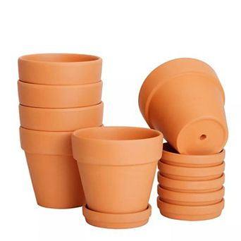 6 Pack Small Terracotta Pots
