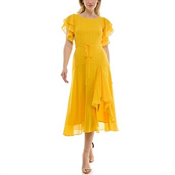 Women's Maison Tara Flutter Sleeve Midi Dress