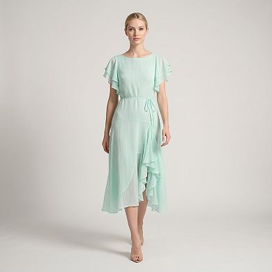 Women's Maison Tara Flutter Sleeve Midi Dress