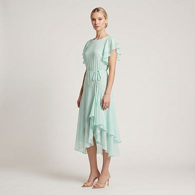 Women's Maison Tara Flutter Sleeve Midi Dress