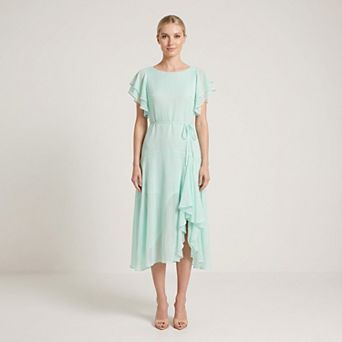 Women's Maison Tara Flutter Sleeve Midi Dress