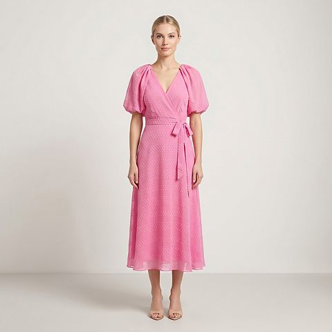 Женские платья Maison Women's Maison Tara Draped Sleeve Midi Dress