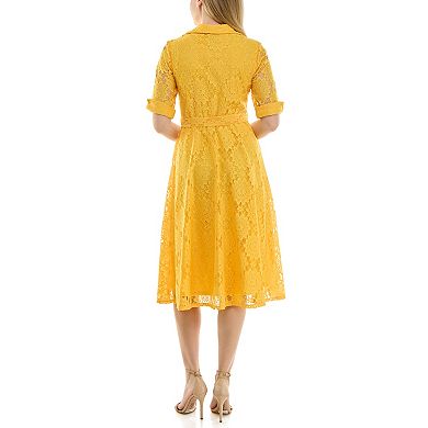 Women's Maison Tara Lace Shirt Dress